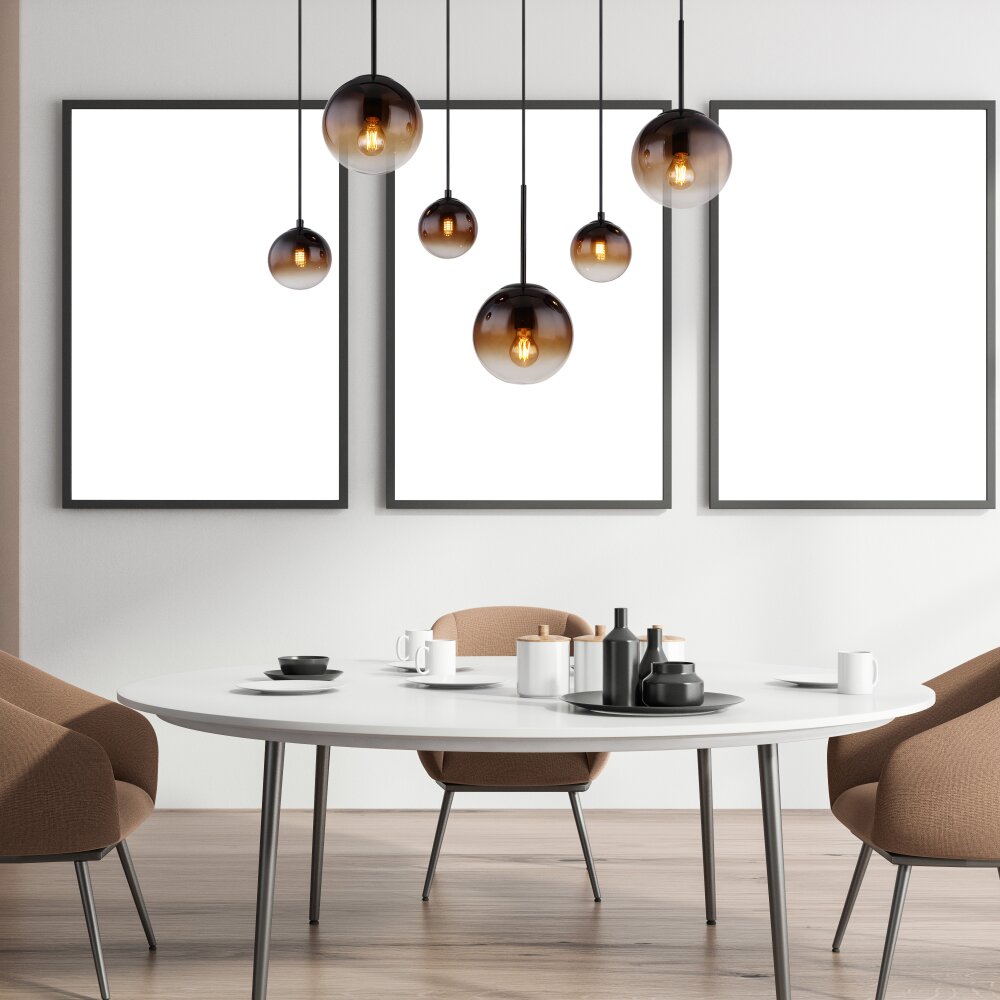 Globo HALLIE Hängeleuchte Schwarz, 6-flammig main product photo