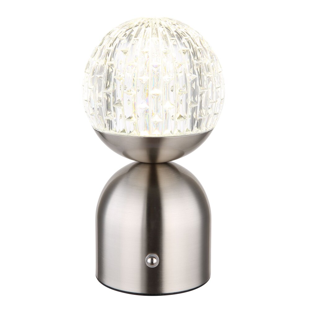 Globo JULSY Tischleuchte LED Nickel-Matt, 1-flammig main product photo