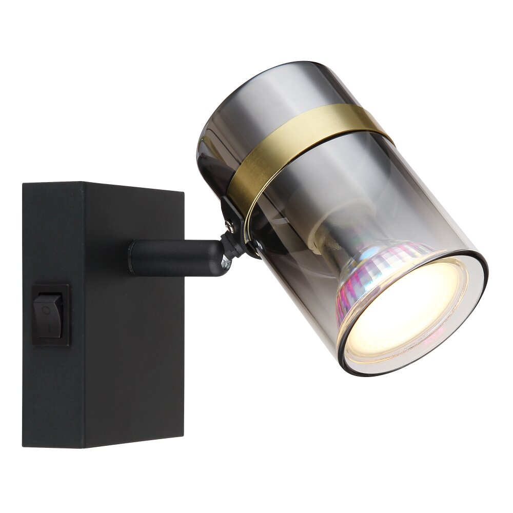 Globo TRABBY Wandleuchte Schwarz, 1-flammig main product photo