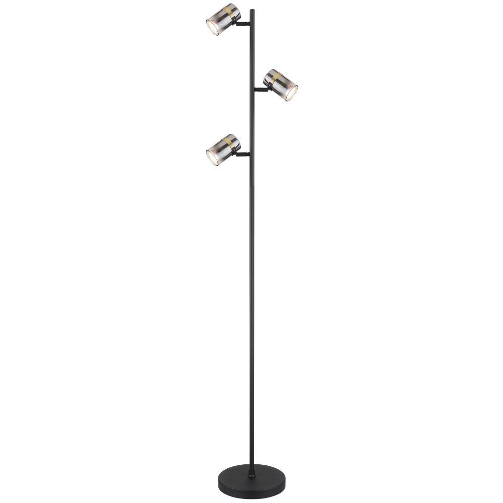 Globo TRABBY Stehleuchte Schwarz, 3-flammig main product photo