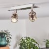 Yometchen Deckenleuchte LED Nickel-Matt, 2-flammig