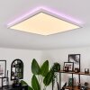 Hotinhas Deckenpanel LED Weiß, 1-flammig, Fernbedienung, Farbwechsler