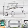 Altamahaw Deckenleuchte LED Silber, 3-flammig Altamahaw Deckenleuchte LED Silber, 3-flammig