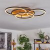 Cardozo Deckenleuchte LED Naturfarben, Schwarz, 1-flammig