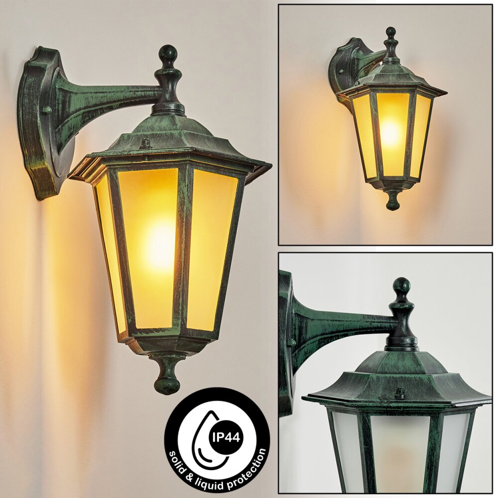 Loria Außenwandleuchte Grün, Schwarz, 1-flammig main product photo