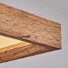 Longvic Deckenpanel LED Braun, Holzoptik, Schwarz, 1-flammig