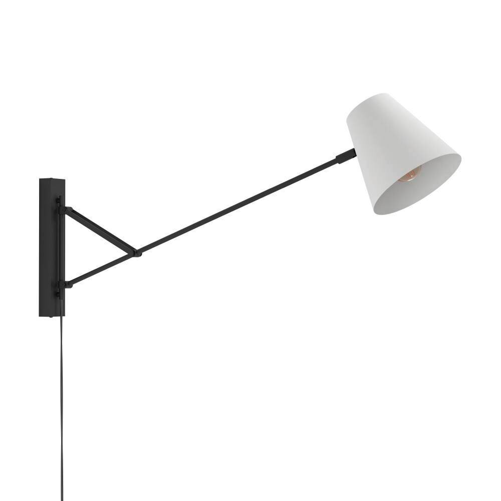 Eglo FORCADET Wandleuchte Grau, Schwarz, 1-flammig main product photo