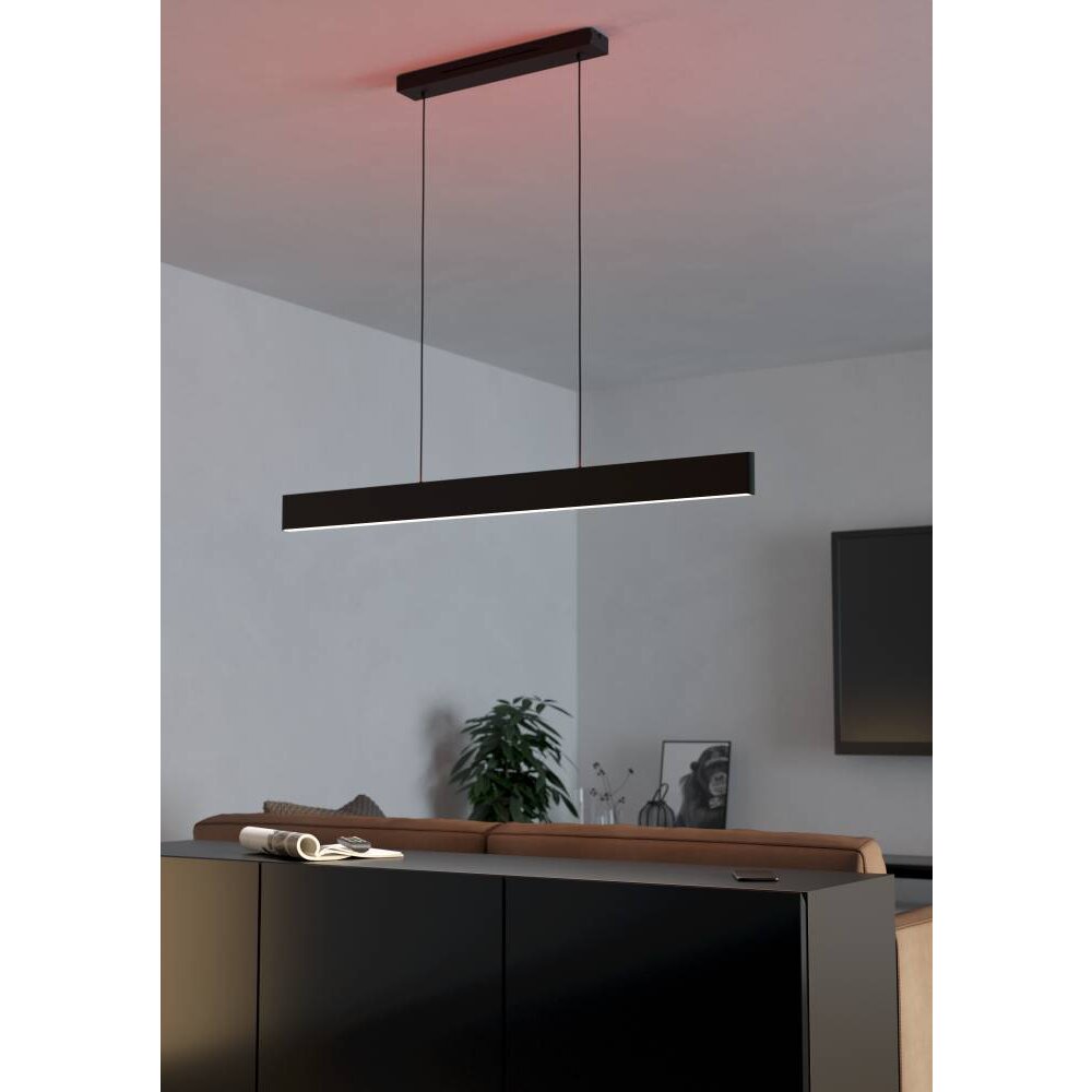Eglo ANDREAS-Z Hängeleuchte LED Schwarz, 2-flammig, Farbwechsler main product photo