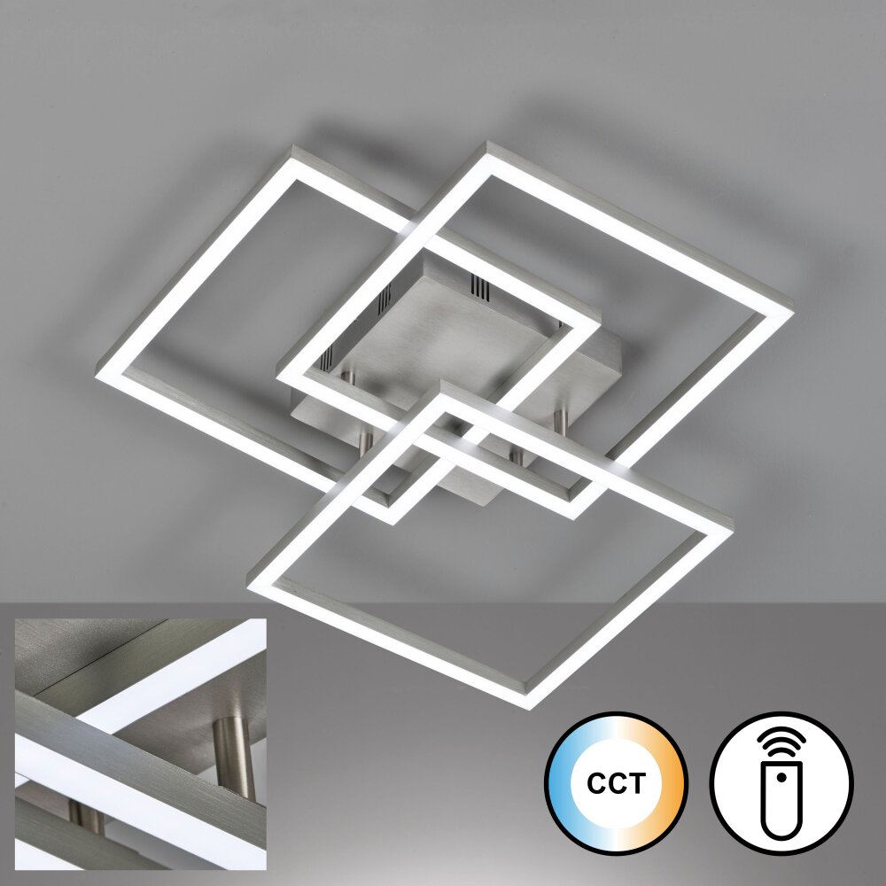 Fischer & Honsel Seth Deckenleuchte LED Aluminium, 1-flammig, Fernbedienung main product photo
