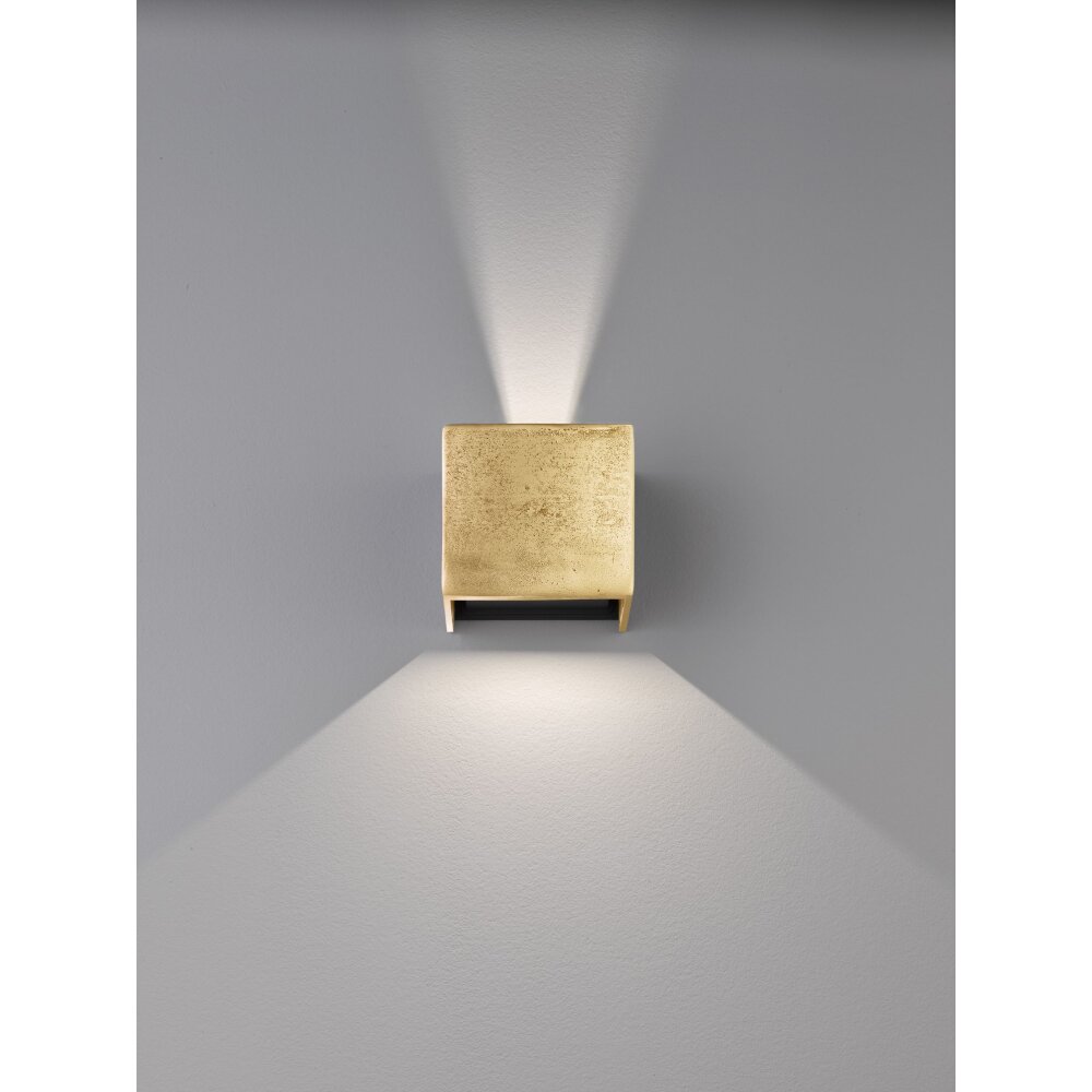 Fischer & Honsel Cog Wandleuchte LED Gold, 2-flammig