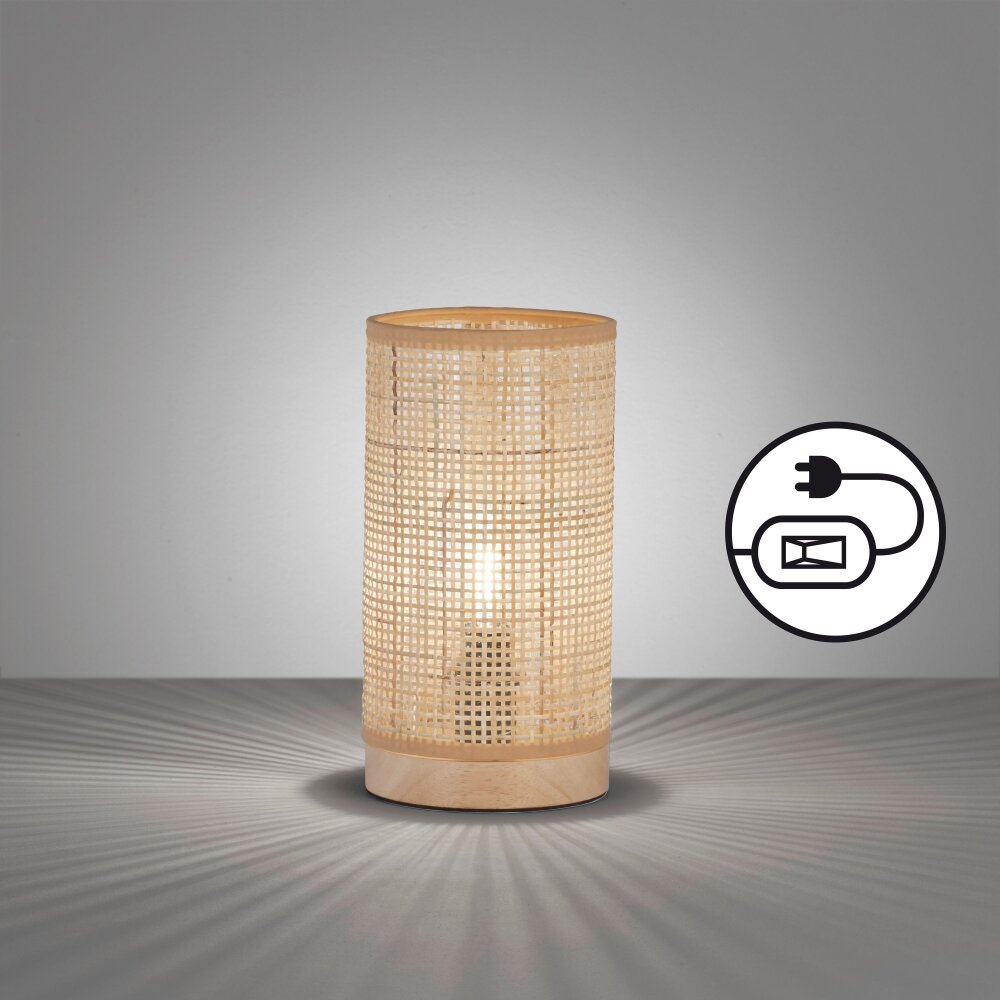 Fischer & Honsel Nature Tischleuchte Naturfarben, 1-flammig main product photo
