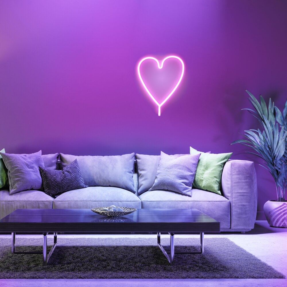 Leuchten Direkt NEON-HERZ Dekoleuchte LED Bunt, 1-flammig main product photo