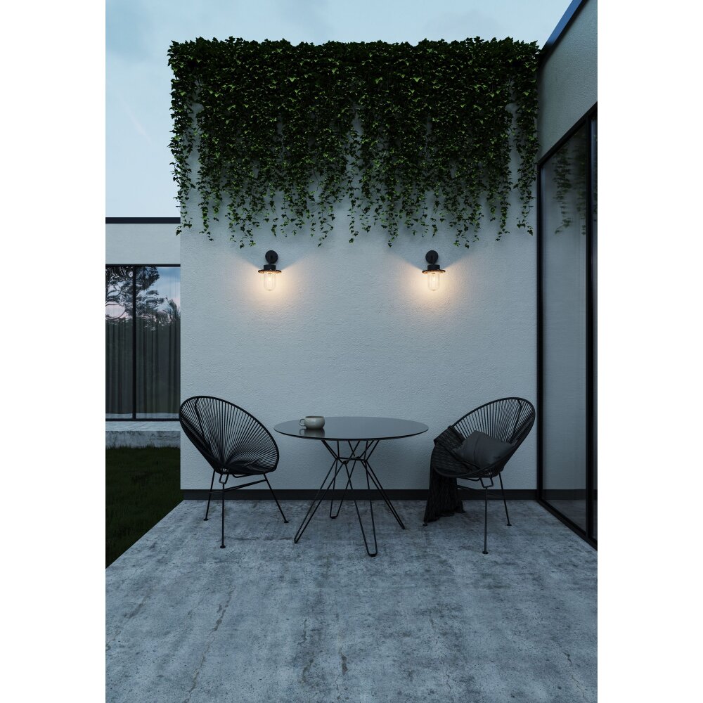Nordlux JANUKA Außenwandleuchte Schwarz, 1-flammig main product photo