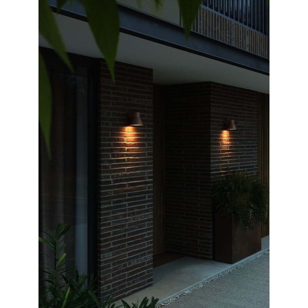 Nordlux KYKLOP Außenwandleuchte Rostfarben, 1-flammig main product photo