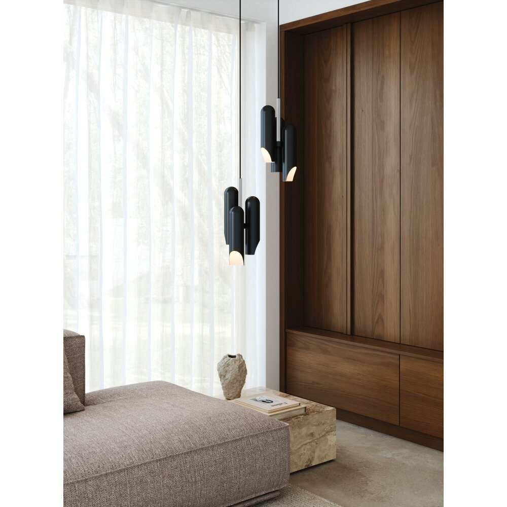 Design For The People by Nordlux ROCHELLE Pendelleuchte Schwarz, 3-flammig main product photo
