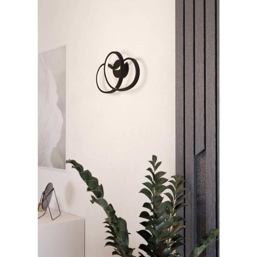 Eglo GIANELLA Wandleuchte LED Schwarz, 1-flammig main product photo