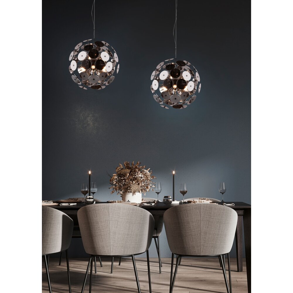 Trio Discalgo Pendelleuchte Schwarz, 6-flammig main product photo