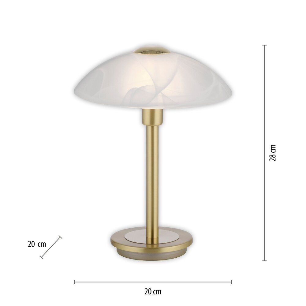 Paul Neuhaus ENOVA Tischleuchte LED Messing, 1-flammig