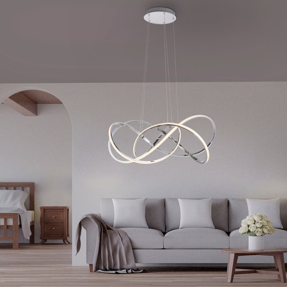 Paul Neuhaus KIRIBI Pendelleuchte LED Chrom, 1-flammig main product photo