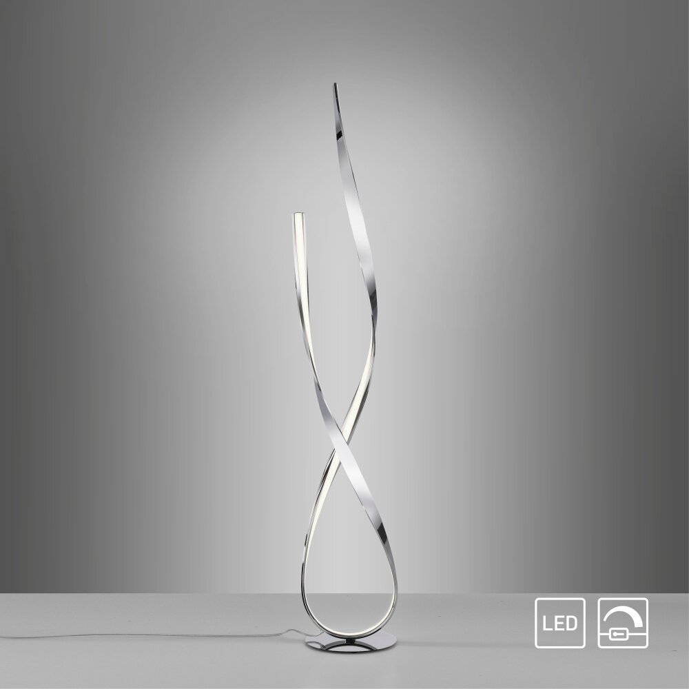 Paul Neuhaus LINDA Stehleuchte LED Chrom, 1-flammig