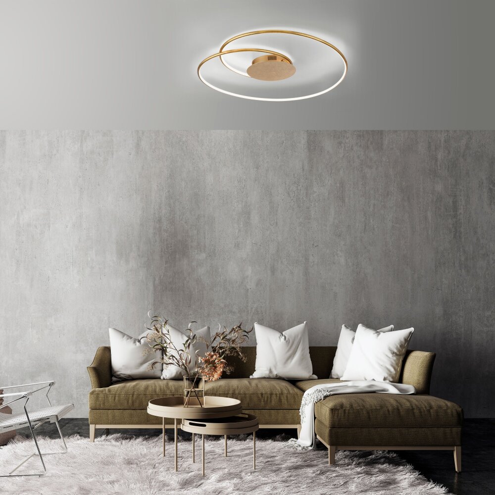 Paul Neuhaus NASTRO Deckenleuchte LED Gold, 1-flammig main product photo