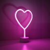 Leuchten Direkt NEON-HERZ Dekoleuchte LED Pink, 1-flammig