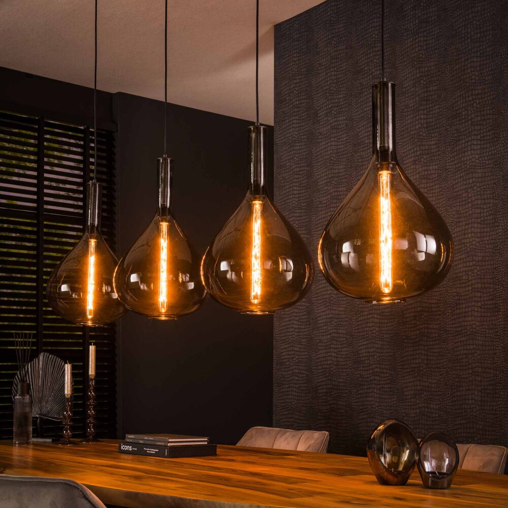 Drop Pendelleuchte Anthrazit, 4-flammig main product photo