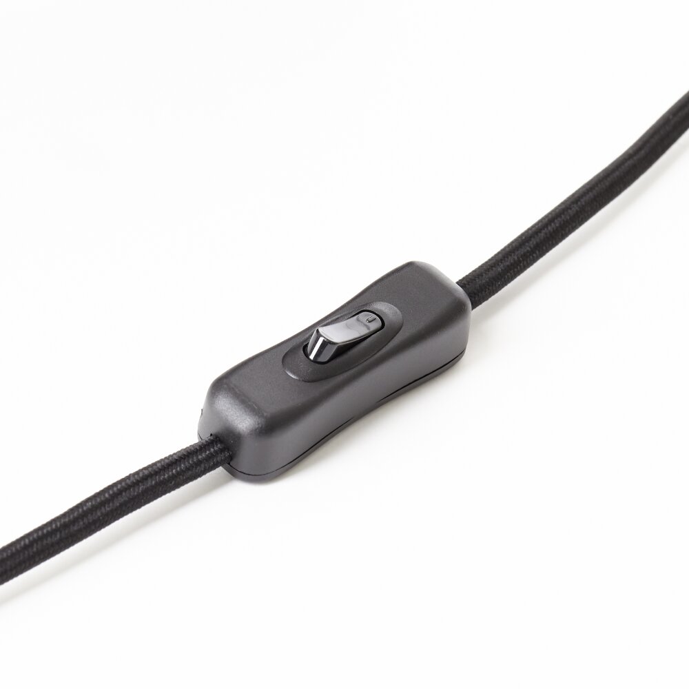 Brilliant Glasini Tischleuchte Schwarz, 1-flammig