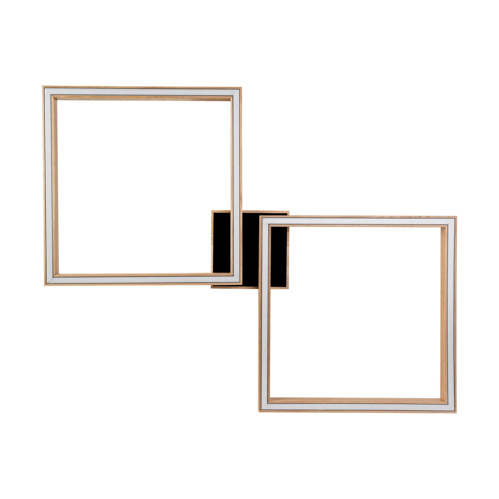 Surisultana Deckenleuchte LED Holz hell, Schwarz, 2-flammig main product photo
