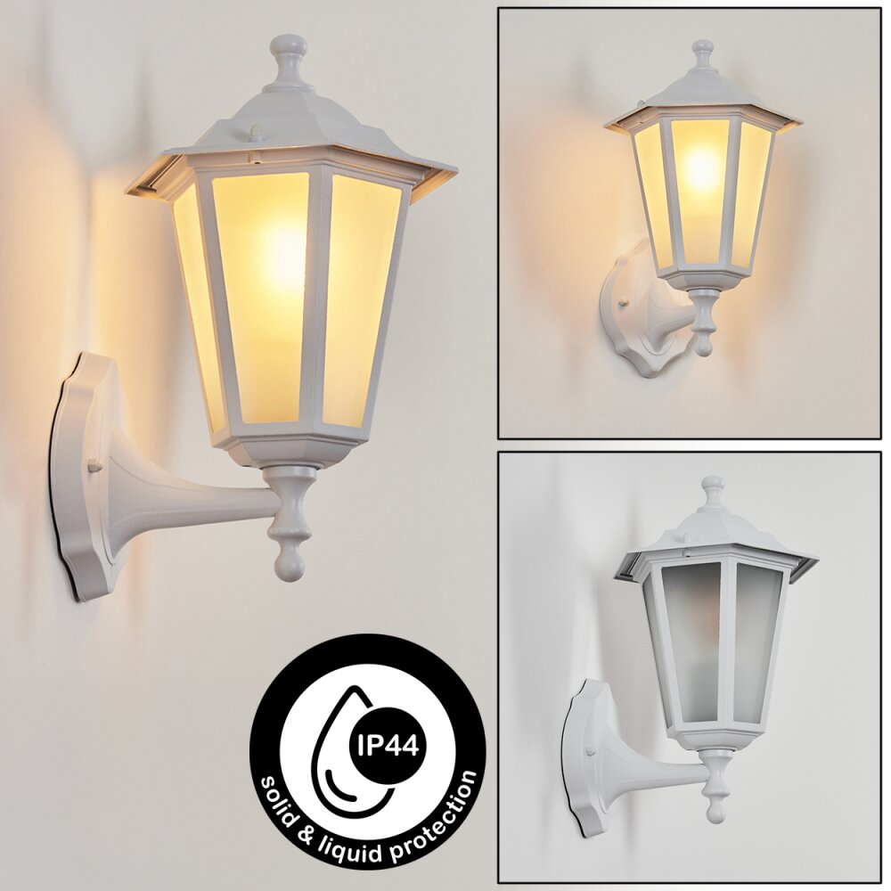Loria Außenwandleuchte Weiß, 1-flammig main product photo