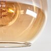 Koyoto Deckenleuchte Glas 15 cm Naturfarben, Schwarz, 3-flammig