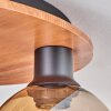 Koyoto Deckenleuchte Glas 15 cm Naturfarben, Schwarz, 3-flammig