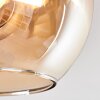 Koyoto Deckenleuchte Glas 15 cm Naturfarben, Schwarz, 6-flammig