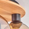 Koyoto Deckenleuchte Glas 15 cm Naturfarben, Schwarz, 6-flammig
