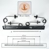 Gastor Hängeleuchte Glas 15 cm Bernsteinfarben, 4-flammig