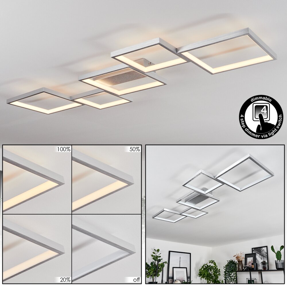 Bacolod Deckenleuchte LED Silber, 1-flammig main product photo