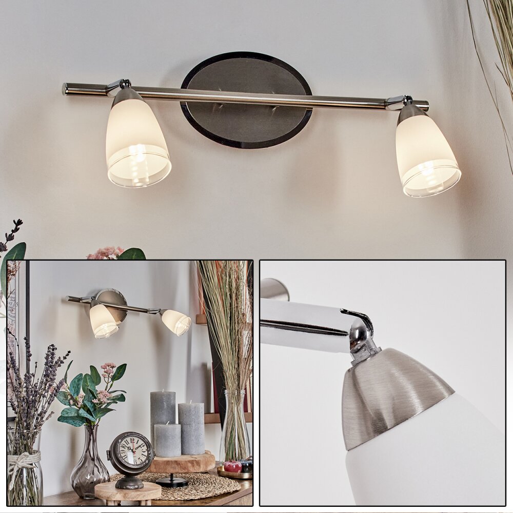 Holualoa Wandleuchte LED Nickel-Matt, 2-flammig main product photo