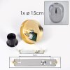 Apedo Deckenleuchte Glas 20 cm Messing, 1-flammig