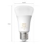 Philips Hue White Ambiance 2er Set LED E27 6 Watt 2200 - 6500 Kelvin 570 Lumen