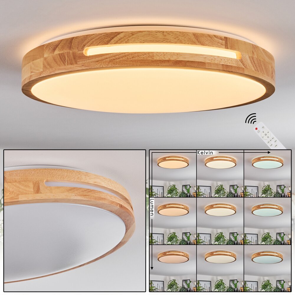 Sofo Deckenleuchte LED Weiß, 1-flammig, Fernbedienung main product photo