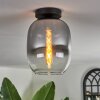 Apedo Deckenleuchte Glas 20 cm Klar, Rauchfarben, 1-flammig
