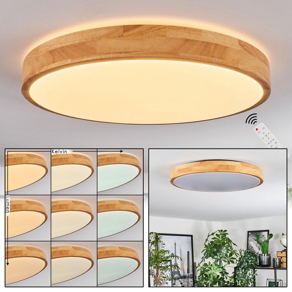 Sofo Deckenleuchte LED Weiß, 1-flammig, Fernbedienung main product photo
