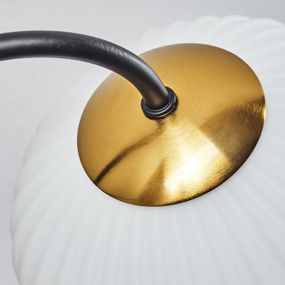 Chehalis Deckenleuchte Glas 12 cm, 15 cm Gold, Schwarz, 6-flammig