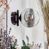 Chehalis Wandleuchte Glas 15 cm Klar, Rauchfarben, 1-flammig