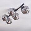 Chehalis Deckenleuchte Glas 10 cm Rauchfarben, 5-flammig