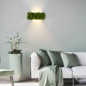 Leuchten Direkt GREEN CARLO Wandleuchte LED Silber, 6-flammig Leuchten Direkt GREEN CARLO Wandleuchte LED Silber, 6-flammig