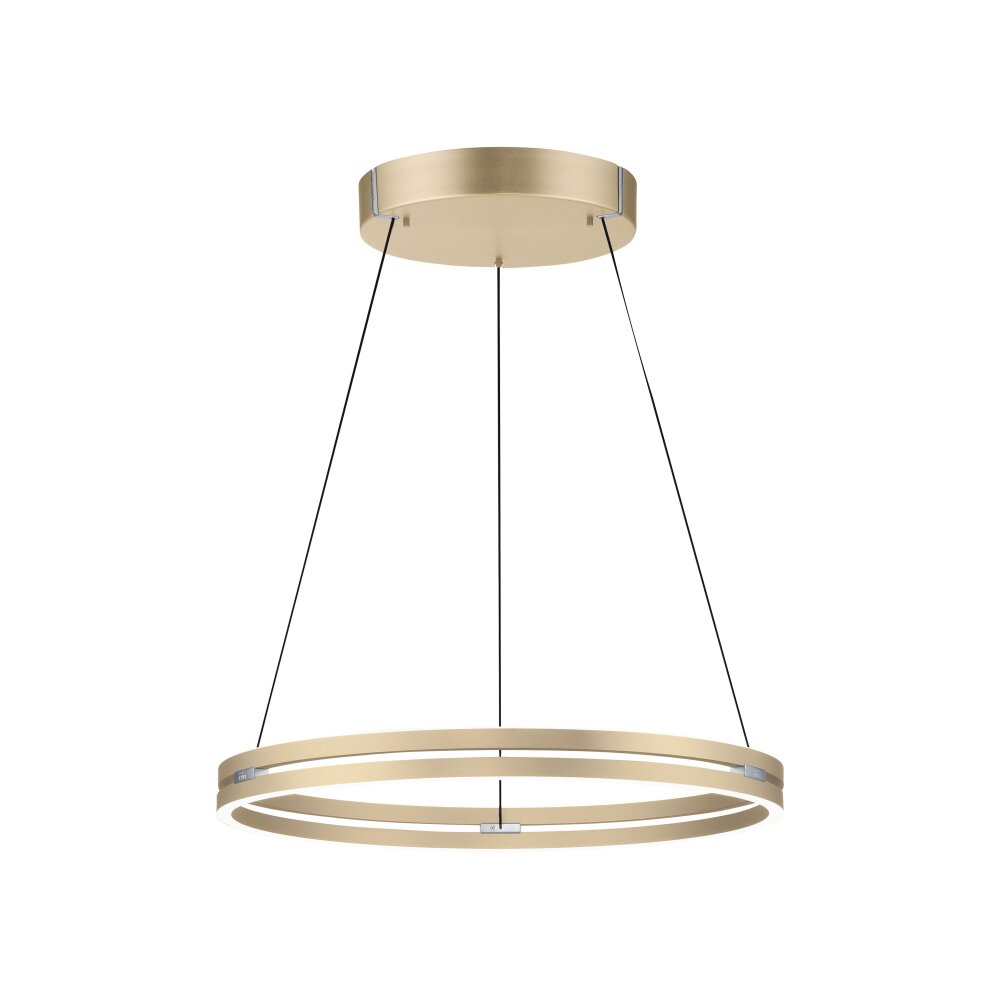 Paul Neuhaus PURE E-LOOP Pendelleuchte LED Gold, 2-flammig, Fernbedienung