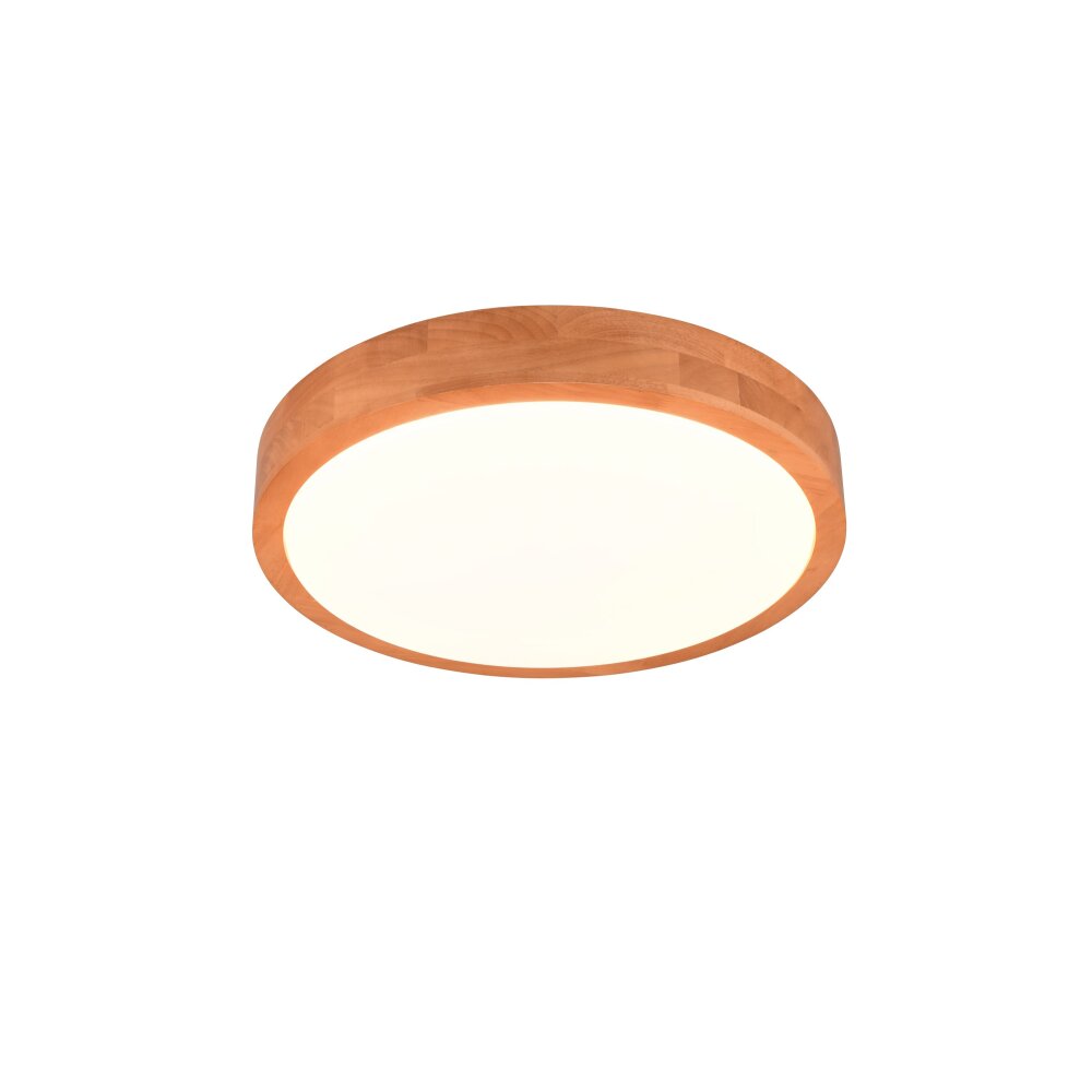 Trio ISEO Deckenleuchte LED Holz hell, 1-flammig main product photo