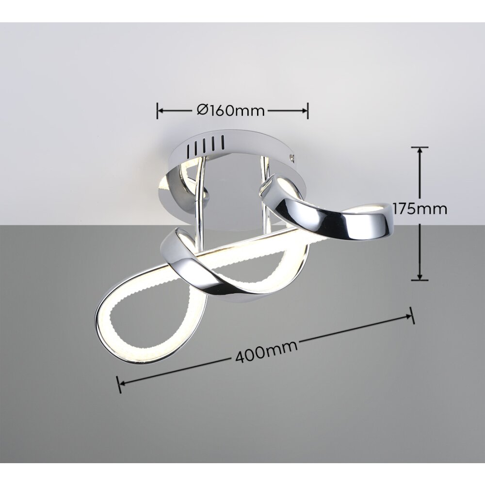 Reality PADUA Wandleuchte LED Chrom, 1-flammig