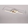 Reality VIALE Deckenleuchte LED Nickel-Matt, 1-flammig